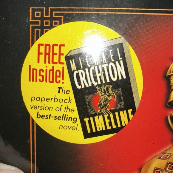 Sealed New TIMELINE  Game Michael Crichton Game BIG  BOX Book  (Eidos PC, 2000) - Picture 4 of 11